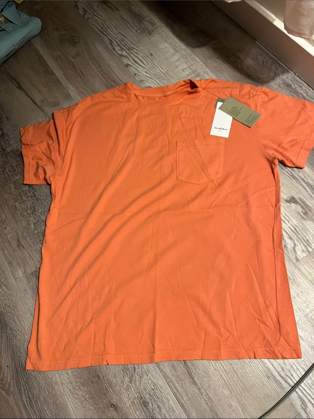 Goodfellow & Co Orange Short Sleeve Pocket Tee